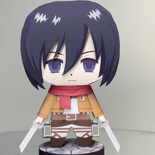 Mikasa Ackerman – Printable Paper 3D Figure